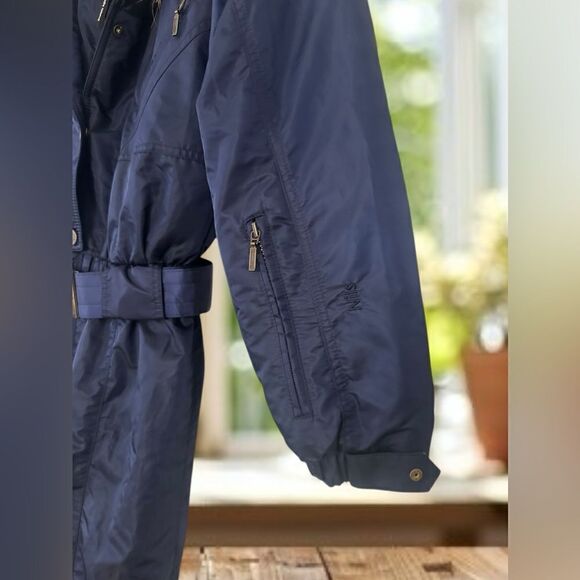 NILS Winter Snow Vintage 80s 90s Fur Trim one piece ski jumpsuit snowsuit Size 6 - Picture 16 of 16